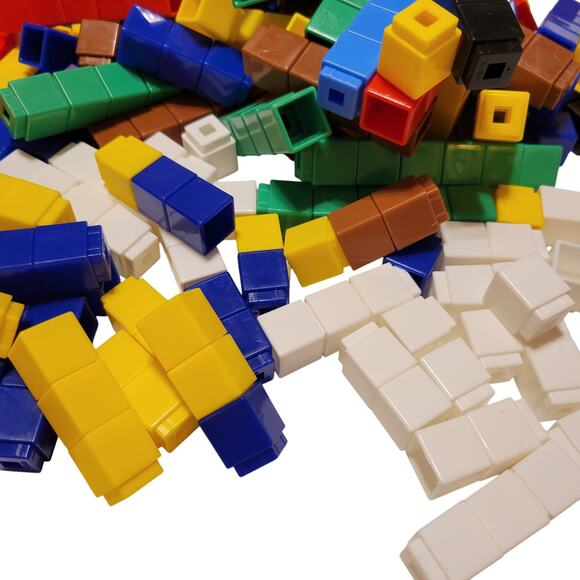 420 Interlocking Snap Cubes 1" Math Manipulatives Multicolor Homeschool Teacher - Picture 7 of 16